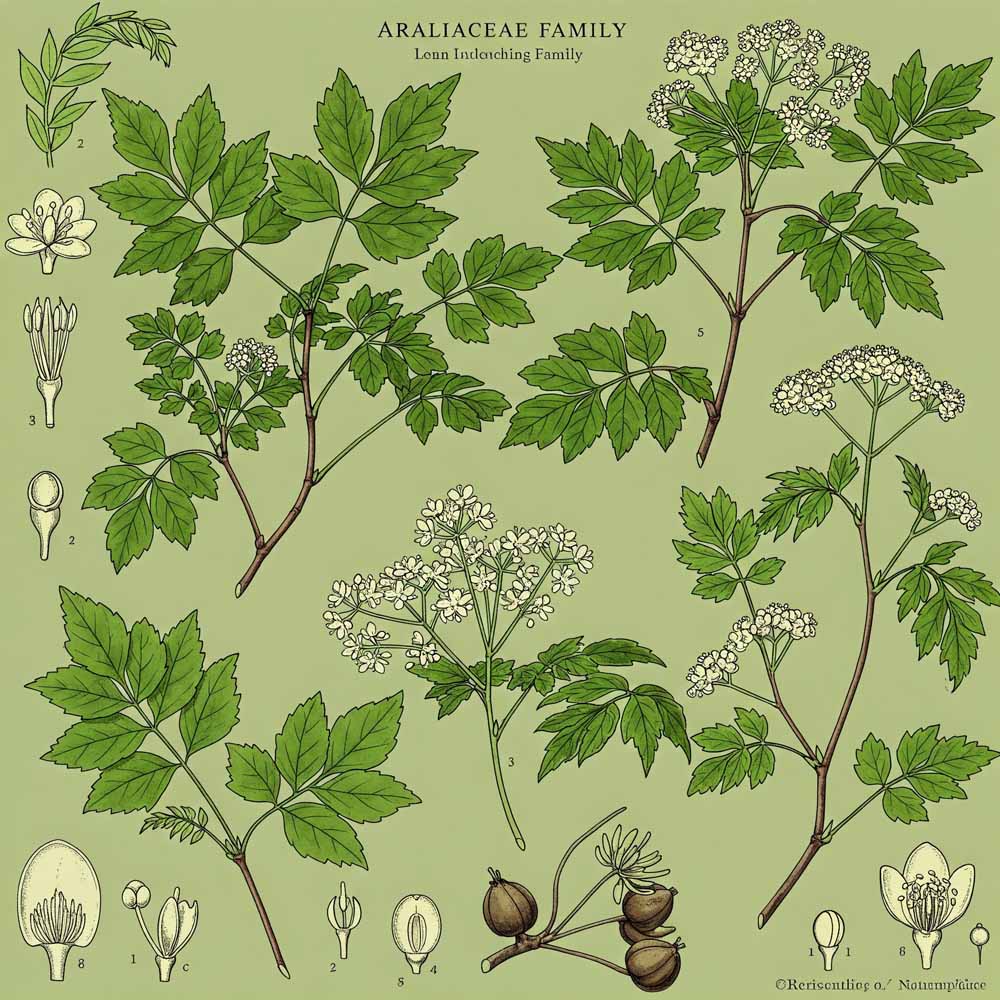 araliaceae araliak
