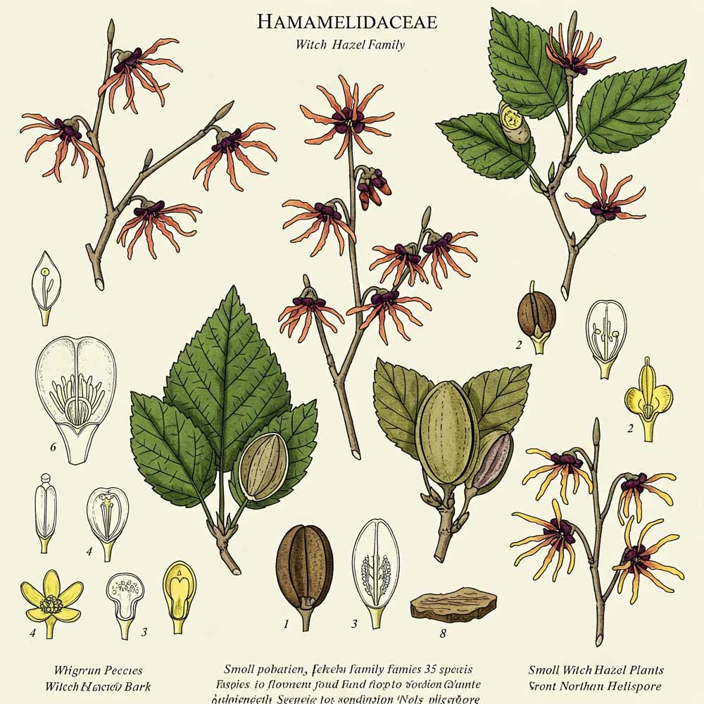 Varázsmogyorófélék (Hamamelidaceae) - Növénycsaládok